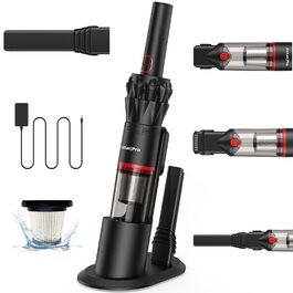 Акумуляторний ручний пилосос Akitas Pro H2: легкий (0.5 кг), до 26 хв роботи, HEPA та сталевий фільтр, для авто, дивана та дому