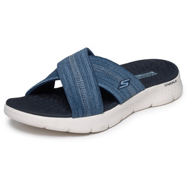 Сандалі жіночі Skechers Go Walk Flex Impressed Navy текстиль 40 EU