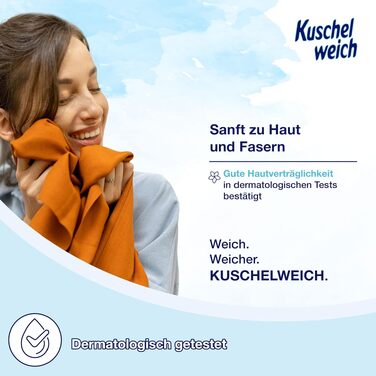 Кондиціонер для білизни Kuschelweich Sanft & Mild, гіпоалергенний, без мікропластику, 6 x 2 л (на 456 прань)