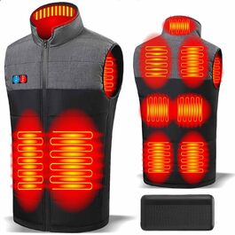Обогреваемая жилетка з Powerbank M, куртка з підігрівом, чоловіча/жіноча жилетка з підігрівом - тепла жилетка з акумулятором