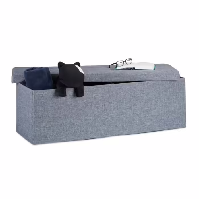 Relaxdays Foldable Bench Linen