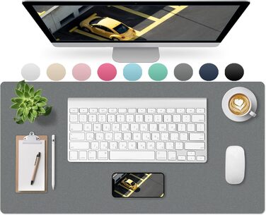 Килимок для столу Sevenpers 80x40 см з PU-шкіри, захист столу, неслизький, для офісу та дому