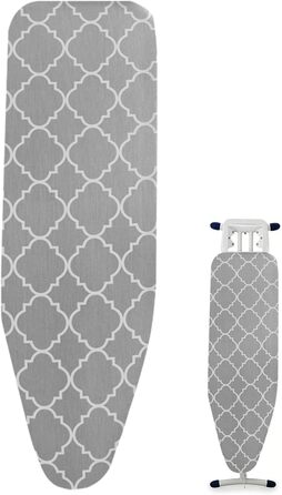 Чохол для прасувальної дошки, сумісний з парогенератором, вогнестійкий, бавовняний, з еластичним краєм, 110 x 34 см