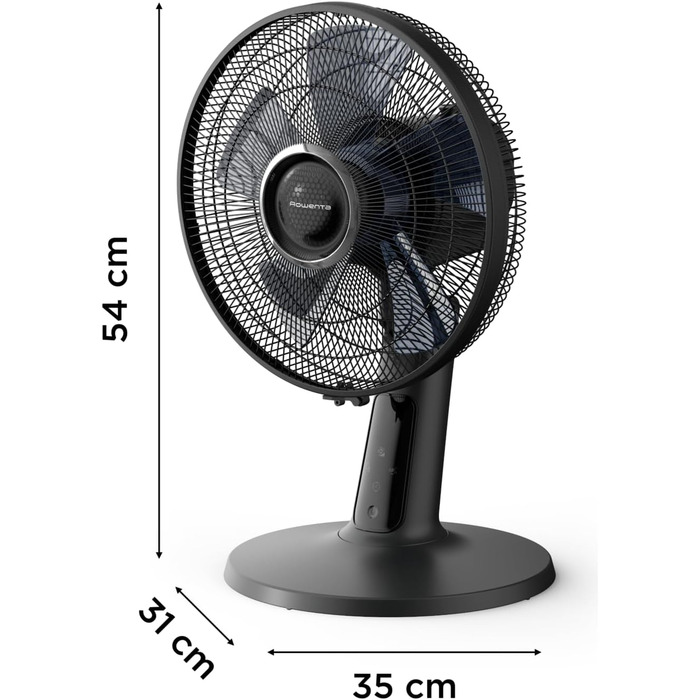 Вентилятор Rowenta Turbo Silence Extreme+ - тихий, потужний, 4 швидкості, автоматичне гойдання, білий, VU2731