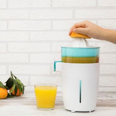 Електрична соковижималка для цитрусових Cecotec Essential TowerAdjust Easy Steel, 800 Вт, 0.35 л, біла