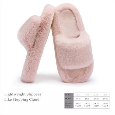 Жіночі домашні тапочки Chantomoo з пам'яті піни, м'які, з штучним хутром, зручні сліпони, подарунок, рожевий, 40/41 EU