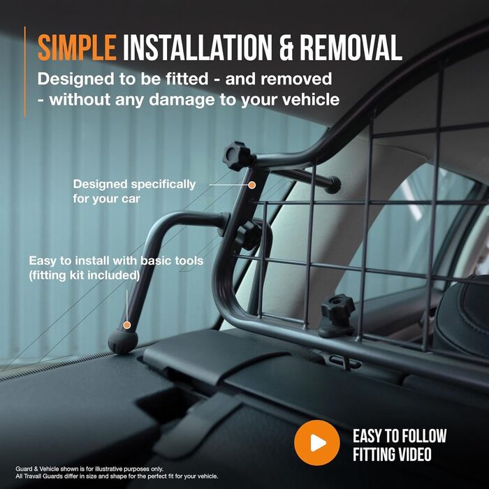 Сітка для собак Travall BMW X5 (2018-) - сталева перегородка для транспортування собак та багажу