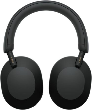 Навушники Sony WH-1000XM5 чорні: бездротові, з шумозаглушенням, Bluetooth, Hi-Res Audio, до 30 год роботи, для iOS та Android + жорсткий кейс