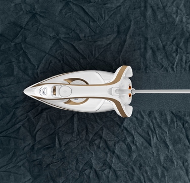 Праска Tefal Puregliss FV8042E0 біло-золотиста, Durilium AirGlide, 2900 Вт