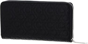 Гаманець Calvin Klein CK Must Zip з тисненням, чорний