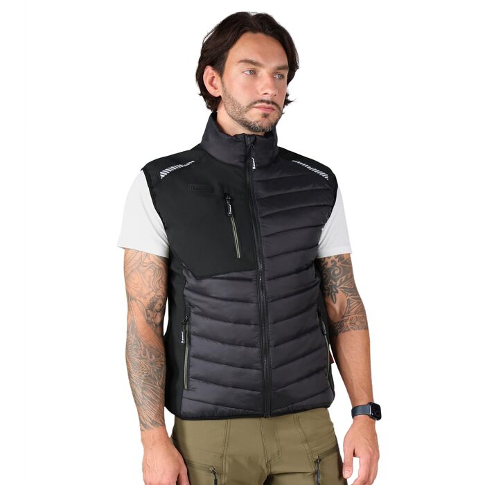 Легка баффер-застібка Ellobird для чоловіків: робота, походи, відпочинок, зима, бавовна, чорний колір, розмір M