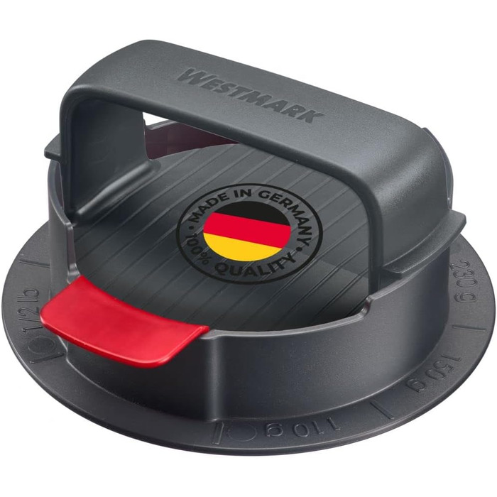 Прес для бургерів Westmark VARIO PLUS – прес для формування котлет, регульований розмір, ABS, Ø 11 см