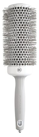 Кругла щітка Olivia Garden Expert Blowout Speed з керамічним покриттям, 55 мм, білий та сірий
