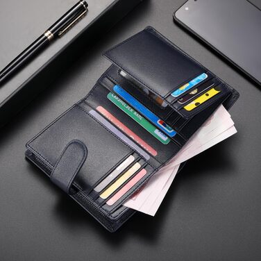 SENDEFN Wallet for Men RFID Protection Men's Wallet Leather Multifunctional Wallets, ID & Card Holders for Men