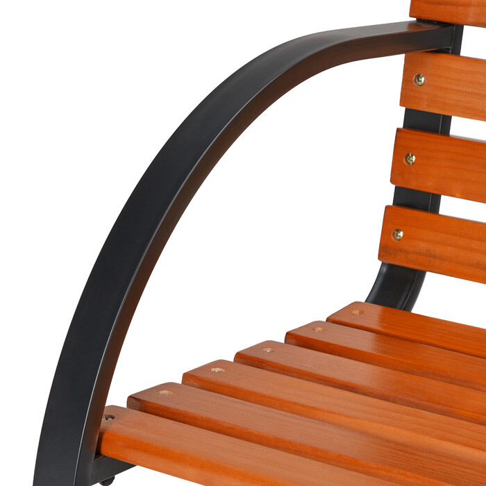 Relaxdays Garden Bench Wood & Metal