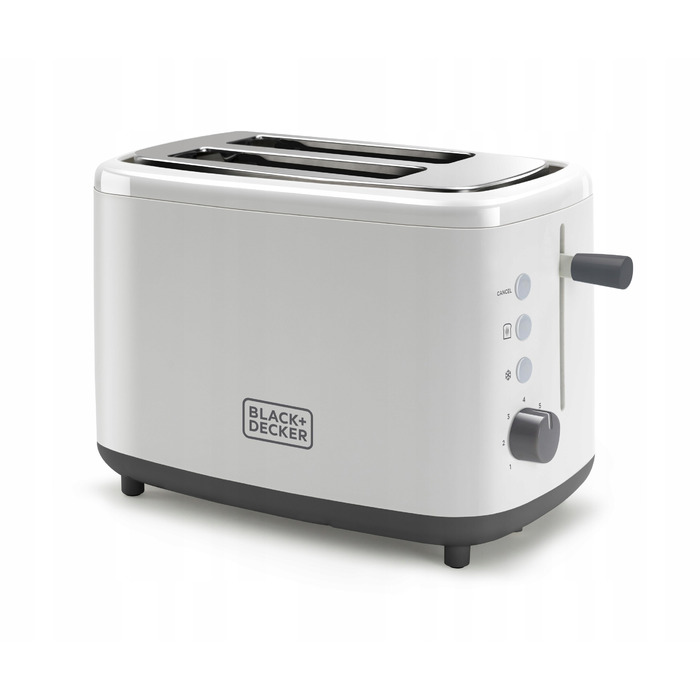 Тостер Black+Decker BXTO820E, білий, 820 Вт