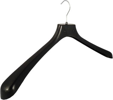 Великий пластиковий вішак для одягу Maxi XXL, 55 см, чорний, набір 8 шт, новий із подряпинами