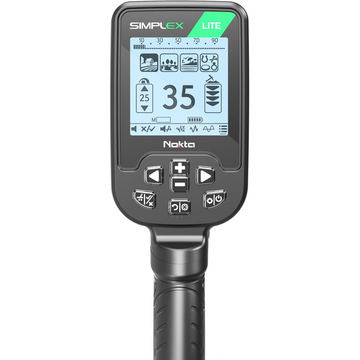 Металошукач Nokta Simplex Lite з DD котушкою 9.5 дюймів (водонепроникний, вібрація), всі режими пошуку