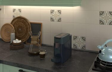 K-FEE ONE капсульна кавомашина для кави, чаю та какао | компактна, швидке нагрівання, 0,8 л бак, 19 Bar, чорний мідний колір | Тест-переможець Stiftung Warentest 2023