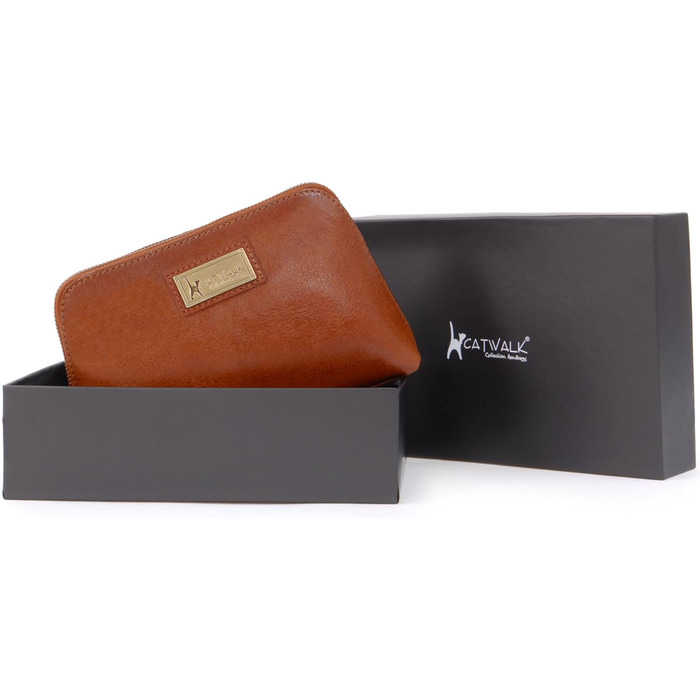 Сумка для косметики Catwalk Collection Emma, світло-коричнева, середнього розміру