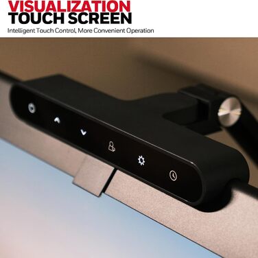 LED лампа для столу Honeywell HJ1 Sunturalux™ - регульована, для офісу та дому, з кріпленням, чорна