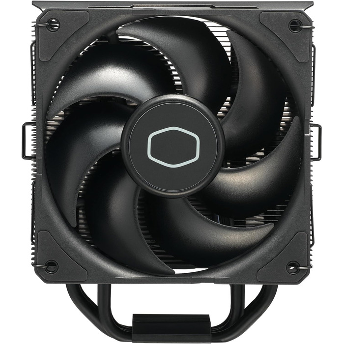 Cooler Master Hyper 212 Black - кулер для CPU з RGB підсвічуванням, LGA1700 & AM5, чорний, з 4 heatpipes