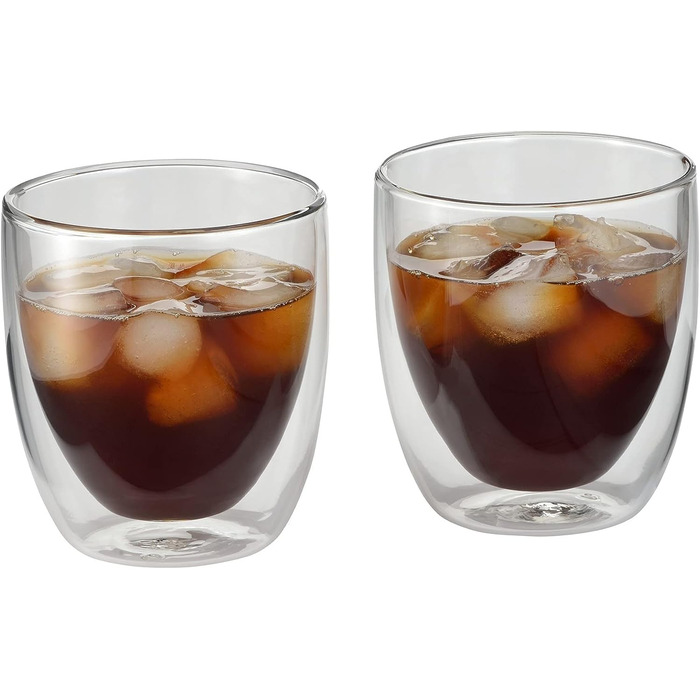 WMF Double-Walled Cappuccino Glasses Set, 2-Piece, Double-Walled Glasses 250ml, Floating Effect, Thermal Glasses, Heat-Resistant Tea Glass, Coffee Glass