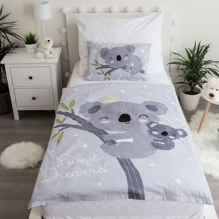 Дитяча постільна білизна APTEX з коалою, 100x135 см, 100% бавовна