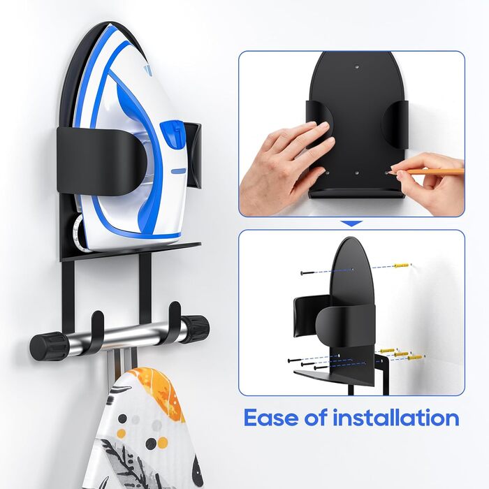 Кріплення для прасувальної дошки на стіну TJ.MOREE, чорний колір