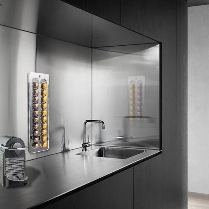 Настінний тримач для капсул sciuU, сумісний з Nespresso Original
