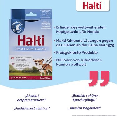 Шлейка HALTI Front Control для собак - запобігає потягування, м'який контроль, легке регулювання (S)