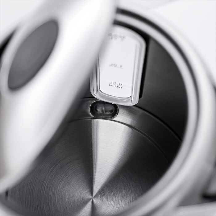 Електричний чайник First Austria Edelstahl 2200W, 1.7L, регулювання температури 60-100°C, підтримання тепла, фільтр від накипу, прихований нагрівальний елемент, LED-підсвічування