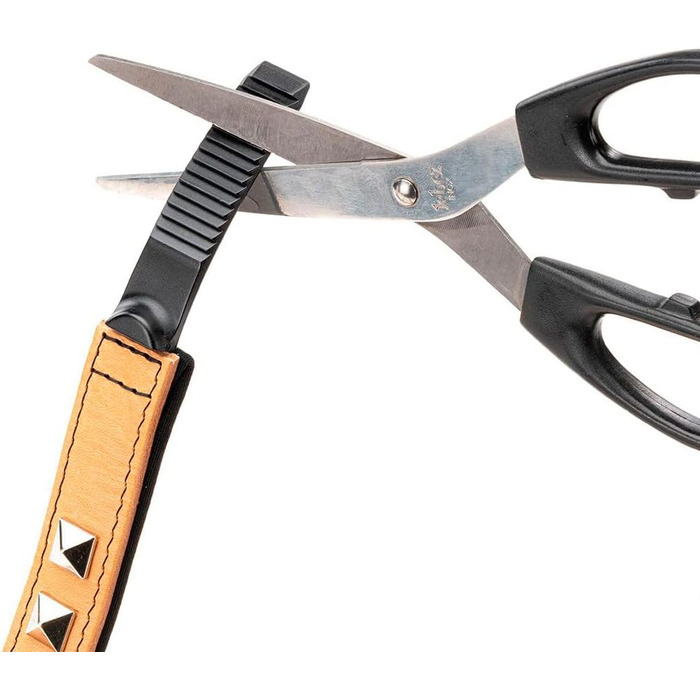 Нашийник для собак середніх порід Ferplast Giotto Luxor з натуральної шкіри, з срібними заклепками, розмір S (бежевий)