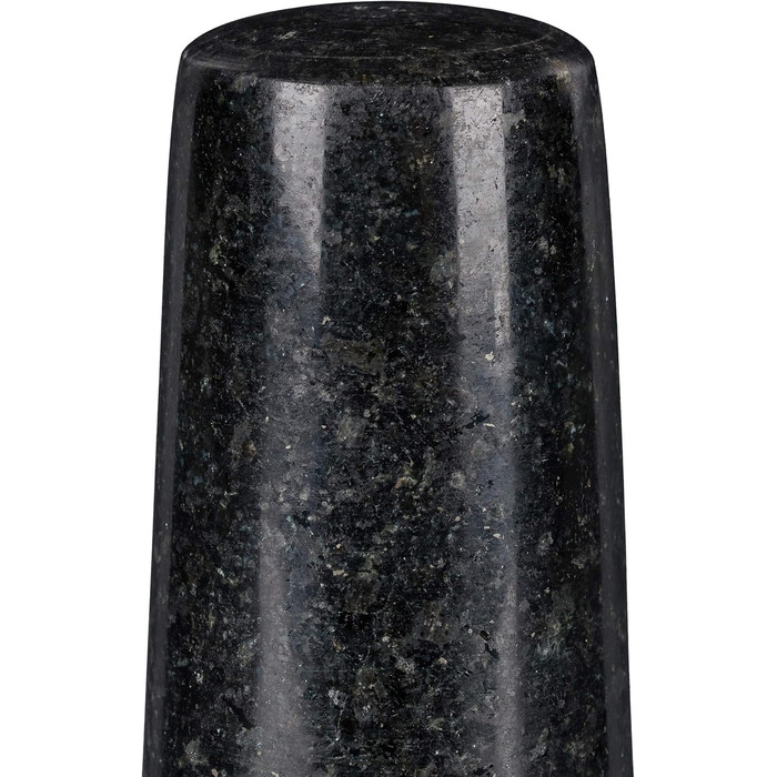 Набір для приготування спецій Relaxdays: гранітний ступка та пестик, 12 см, 300 мл, чорний