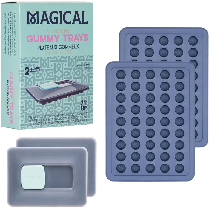 Magical Butter Silicone Candy/Chocolate/Soap Cups, Non-Stick, 2 ml