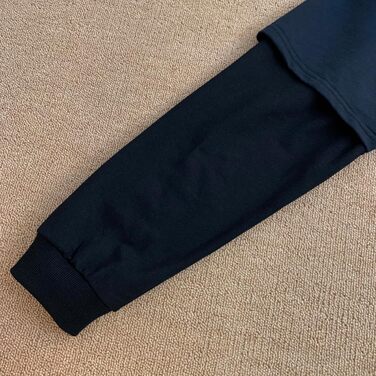 Худі чоловіче Gurunvani Kontrastfarbe Patchwork, білий (XXL, темно-синій)