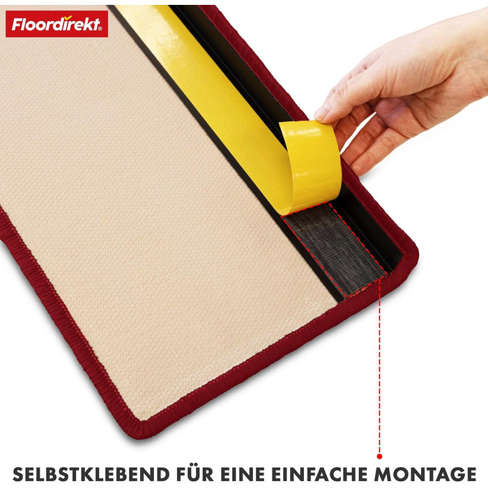 Набір килимків для сходів Floordirekt Via Veneto (15 шт.) з дизайном 