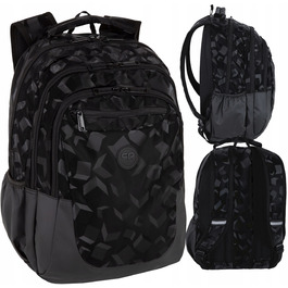 Шкільний багатокамерний рюкзак CoolPack, чорний, 28 л