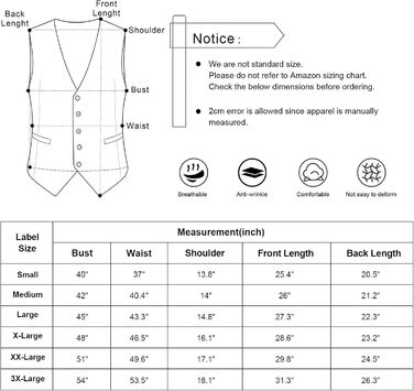 Айзеа Кашіше однотонна чоловіча жилетка для ділового костюма, нормальний крій, смокінг-жилетка для весілля (XL, хакі)