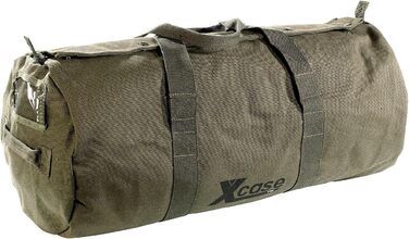 Canvas Sport Bag: Canvas sports and travel bag with carry handle, 70 liters (travel bag, duffel bag with shoulder strap, canvas)