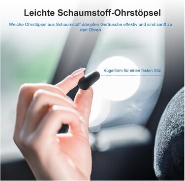 Набір для подорожей Proglobe: подушка для шиї, маска для сну, навушники, ковдра та сумка. Memory Foam, зручний та дихаючий матеріал