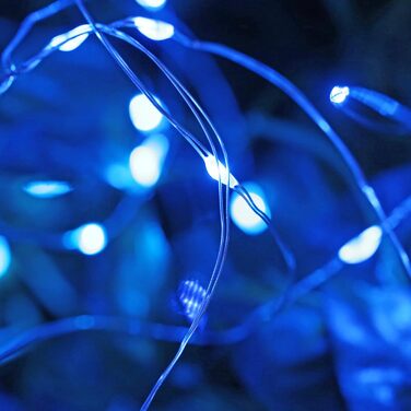 Лямпас світлодіодний Yizhet 3x3м, 300 LED, тепле біле світло, IP65, 8 режимів, для декору вечірки, свята, Нового року, тераси (блакитний)