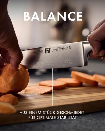 Кухонний ніж Zwilling Vier Sterne 20 см, нержавіюча сталь, Made in Germany
