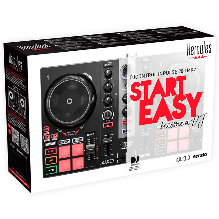 DJ контролер Hercules DJControl Inpulse 200 MK2 – ідеальний для навчання міксування