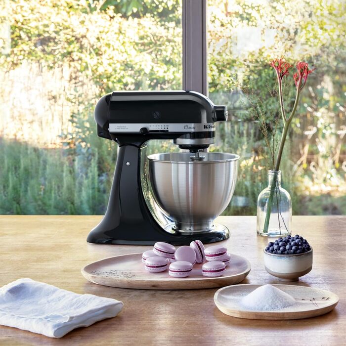 Кухонний комбайн KitchenAid 5K45SSEWH Classic (4,3 л, чорний)