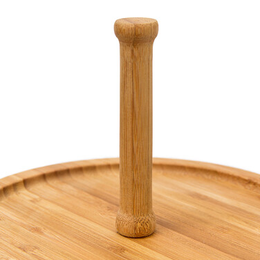 Relaxdays Bamboo Shelves with 3 Bowls