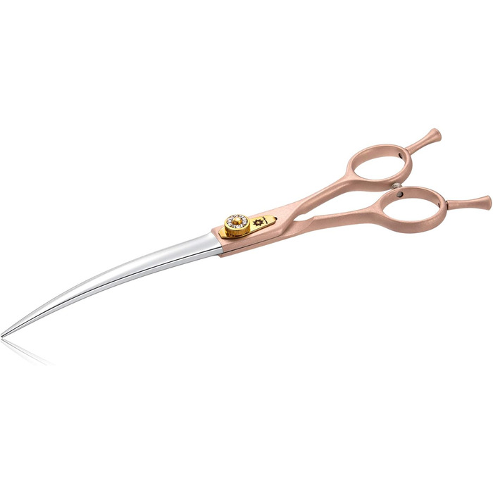 Професійна вигнута ножиця для грумінгу собак 7 дюймів Dream Reach - ножиці для догляду за шерстю собак та котів з японської сталі 440C