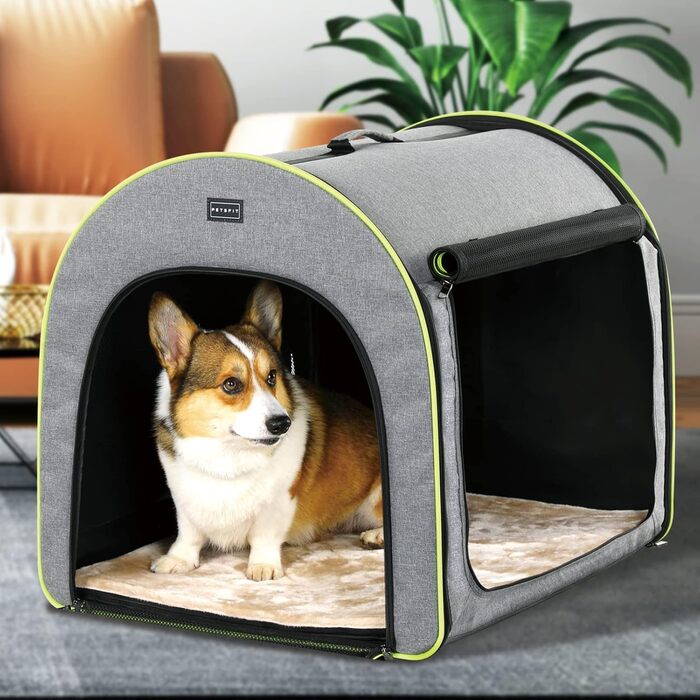 Petfit переносна переносна коробка для собак, котів та кроликів, сіра, розмір M