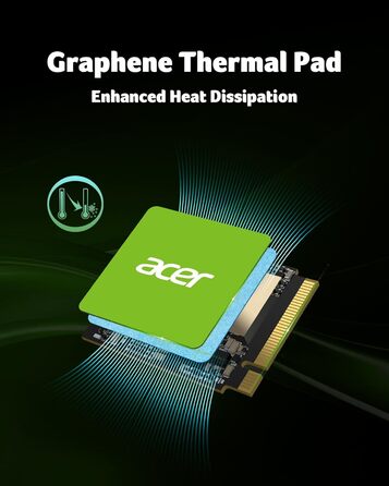 SSD Acer FA200 PCIe 4.0 NVMe 512GB: швидкість до 7200 МБ/с, M.2 2280, Gen4x4, HMB, SLC, для ноутбука/ПК/геймінгу, сумісний з PS5