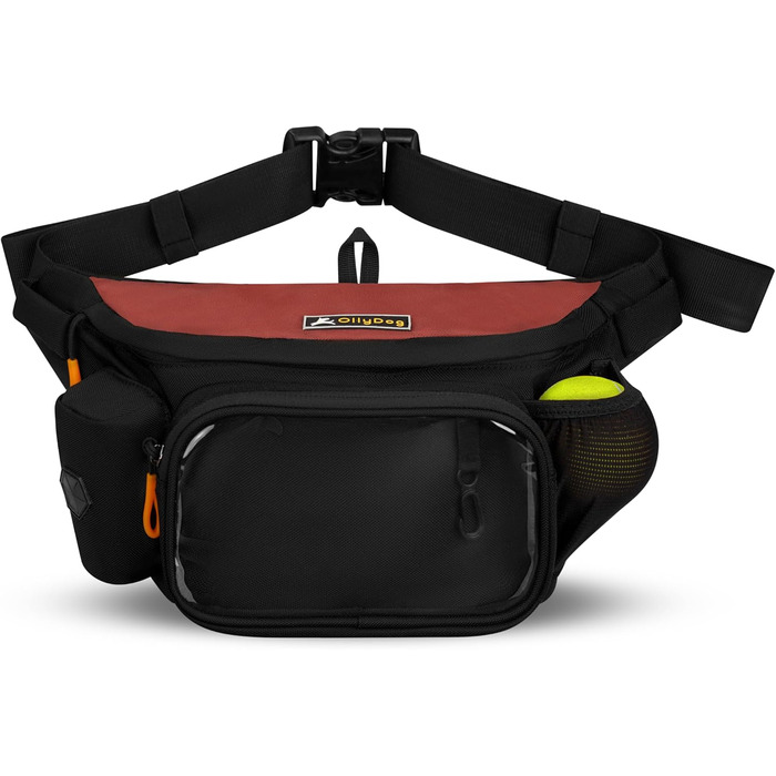 Пакет OllyDog Trailblazer для собак: поясна сумка для ласощів, кулька, диспенсер для відходів, водонепроникний, для прогулянок та тренувань, універсальний розмір (Cider)